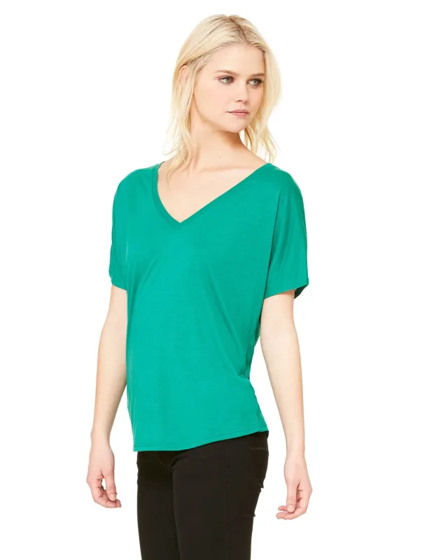 Bella + Canvas Ladies' Slouchy V-Neck T-Shirt — view 35