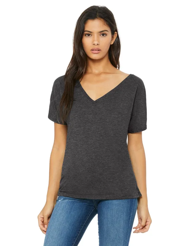 Bella + Canvas Ladies' Slouchy V-Neck T-Shirt — view 39
