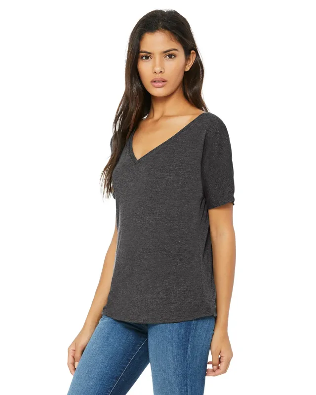 Bella + Canvas Ladies' Slouchy V-Neck T-Shirt — view 43