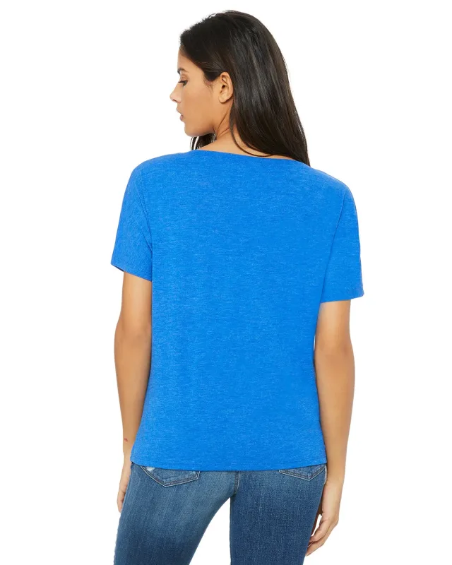 Bella + Canvas Ladies' Slouchy V-Neck T-Shirt — view 70