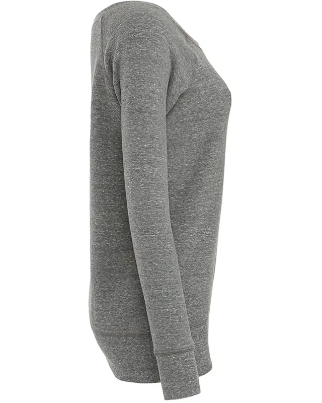 Bella + Canvas Ladies' Sponge Fleece Wide Neck Sweatshirt — view 10