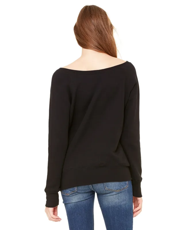 Bella + Canvas Ladies' Sponge Fleece Wide Neck Sweatshirt — view 12