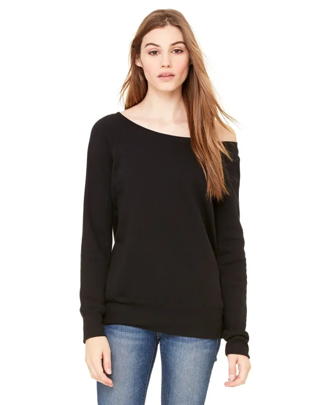 Bella + Canvas Ladies' Sponge Fleece Wide Neck Sweatshirt — view 13