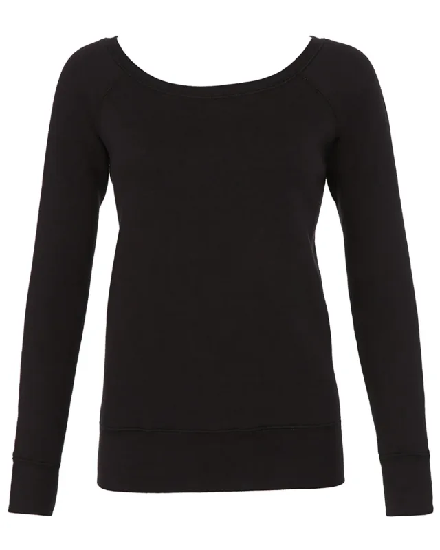 Bella + Canvas Ladies' Sponge Fleece Wide Neck Sweatshirt — view 16