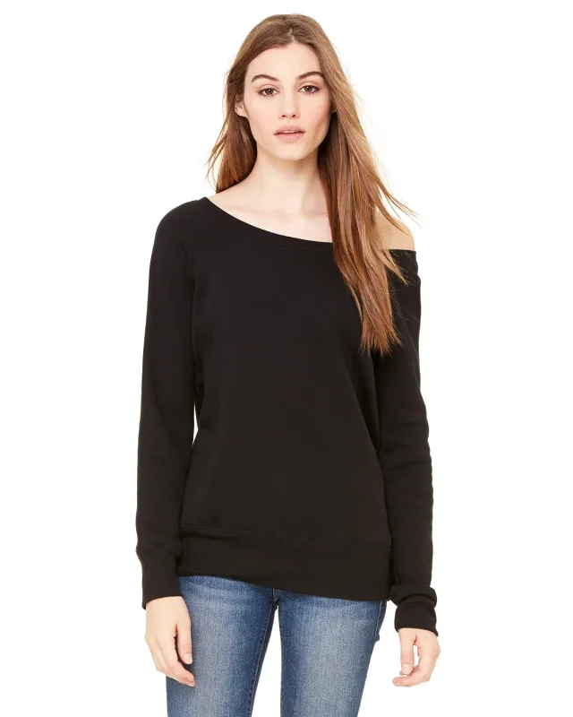 Bella + Canvas Ladies' Sponge Fleece Wide Neck Sweatshirt — view 19