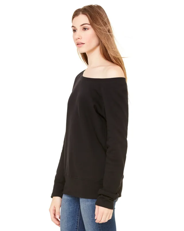 Bella + Canvas Ladies' Sponge Fleece Wide Neck Sweatshirt — view 20