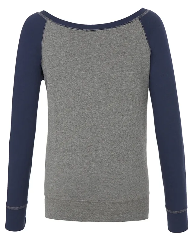 Bella + Canvas Ladies' Sponge Fleece Wide Neck Sweatshirt — view 23