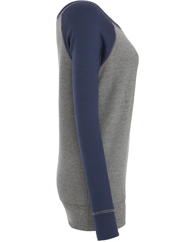 Bella + Canvas Ladies' Sponge Fleece Wide Neck Sweatshirt — view 24