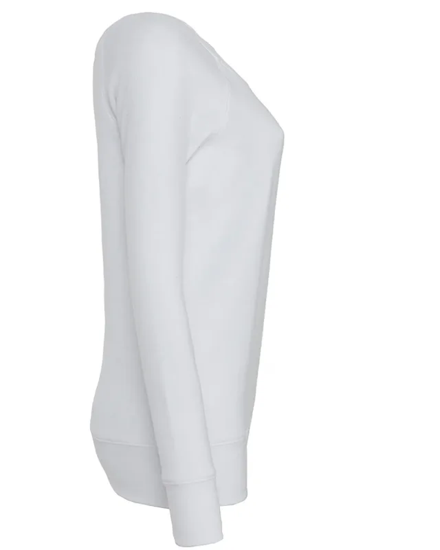 Bella + Canvas Ladies' Sponge Fleece Wide Neck Sweatshirt — view 4
