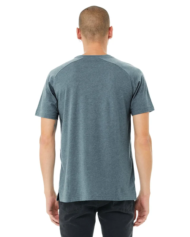 Bella + Canvas Men's Heather CVC Raglan T-Shirt