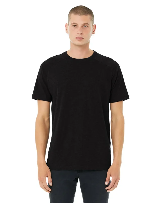 Bella + Canvas Men's Heather CVC Raglan T-Shirt — view 16