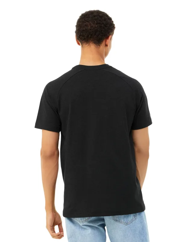 Bella + Canvas Men's Heather CVC Raglan T-Shirt — view 24