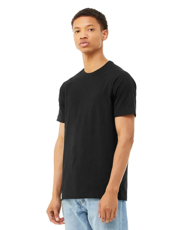 Bella + Canvas Men's Heather CVC Raglan T-Shirt — view 26