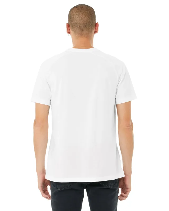 Bella + Canvas Men's Heather CVC Raglan T-Shirt — view 27