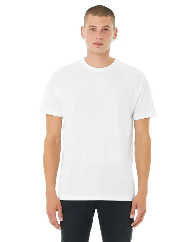 Bella + Canvas Men's Heather CVC Raglan T-Shirt — view 28