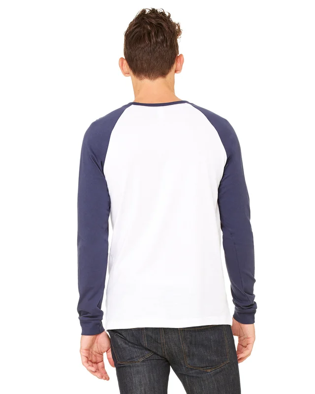 Bella + Canvas Men's Jersey Long-Sleeve Baseball T-Shirt