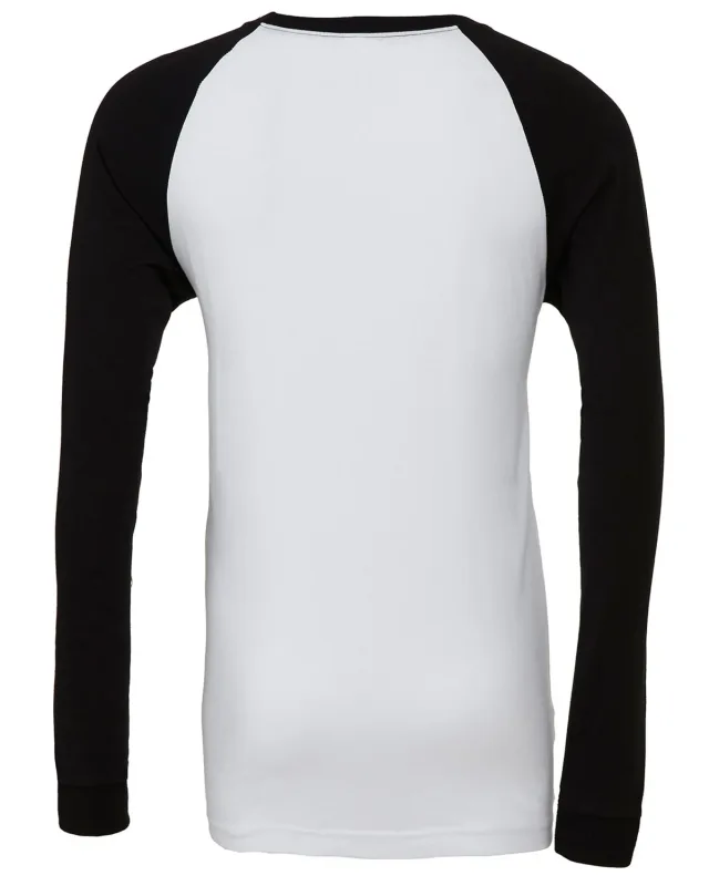 Bella + Canvas Men's Jersey Long-Sleeve Baseball T-Shirt — view 26