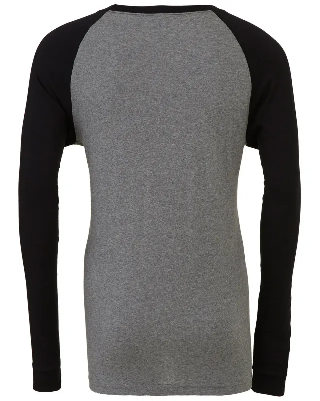 Bella + Canvas Men's Jersey Long-Sleeve Baseball T-Shirt — view 43