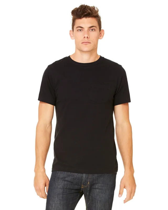 Bella + Canvas Men's Jersey Short-Sleeve Pocket T-Shirt — view 19