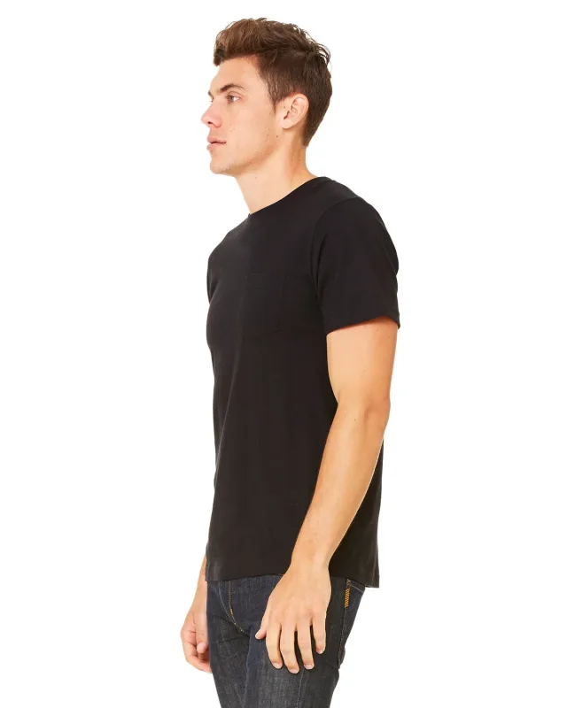 Bella + Canvas Men's Jersey Short-Sleeve Pocket T-Shirt — view 20