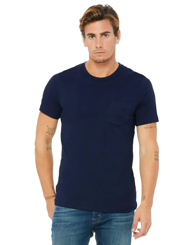 Bella + Canvas Men's Jersey Short-Sleeve Pocket T-Shirt — view 32