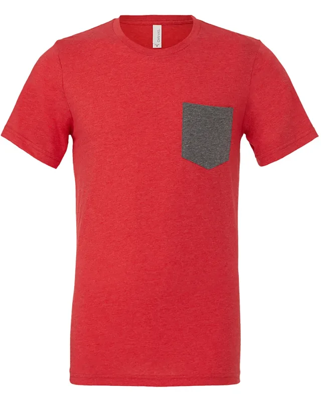 Bella + Canvas Men's Jersey Short-Sleeve Pocket T-Shirt — view 47