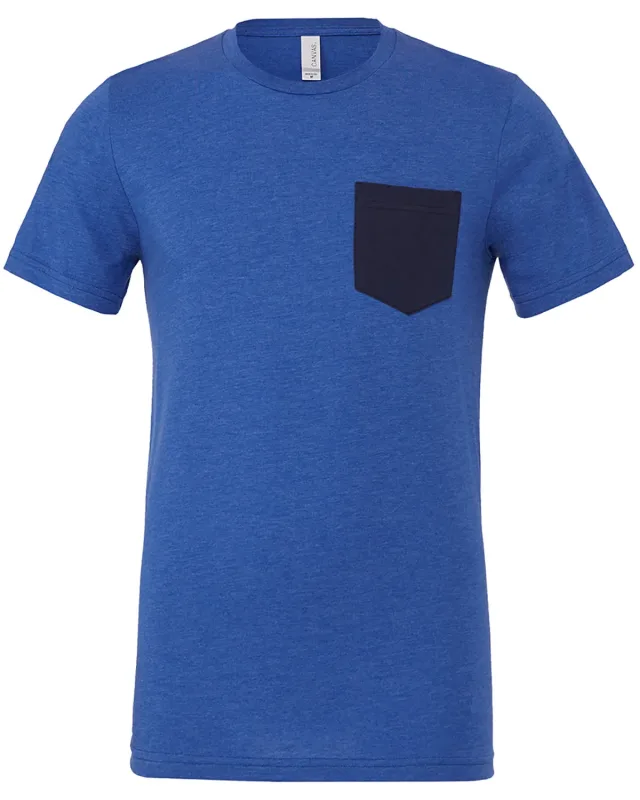 Bella + Canvas Men's Jersey Short-Sleeve Pocket T-Shirt — view 59