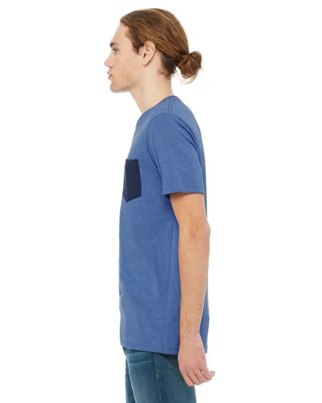 Bella + Canvas Men's Jersey Short-Sleeve Pocket T-Shirt — view 60