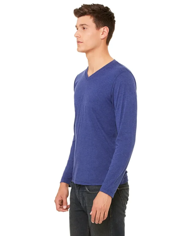 Bella + Canvas Unisex Jersey Long-Sleeve V-Neck T-Shirt — view 18