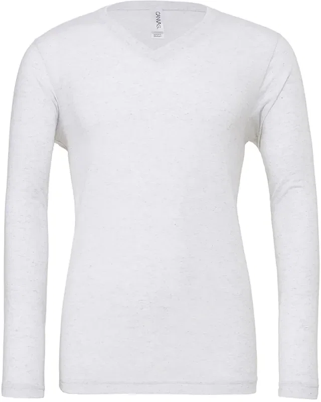Bella + Canvas Unisex Jersey Long-Sleeve V-Neck T-Shirt — view 3