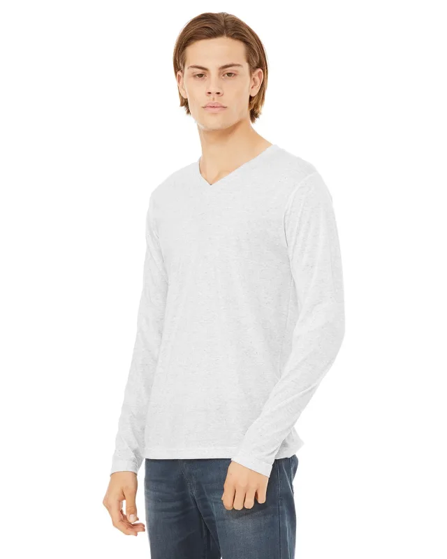 Bella + Canvas Unisex Jersey Long-Sleeve V-Neck T-Shirt — view 8