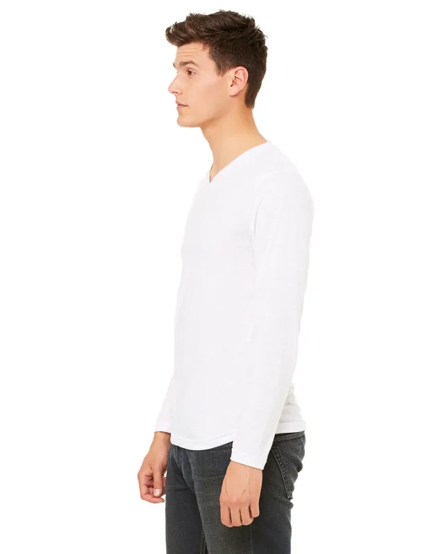 Bella + Canvas Unisex Jersey Long-Sleeve V-Neck T-Shirt — view 9