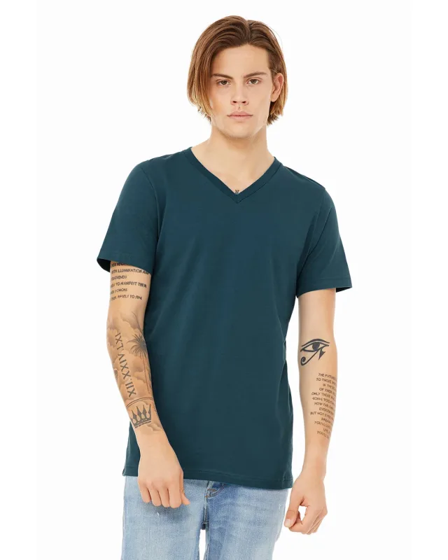 Bella + Canvas Unisex Jersey Short-Sleeve V-Neck T-Shirt — view 17