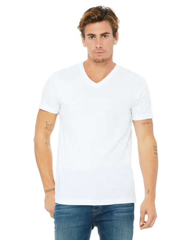 Bella + Canvas Unisex Jersey Short-Sleeve V-Neck T-Shirt — view 2