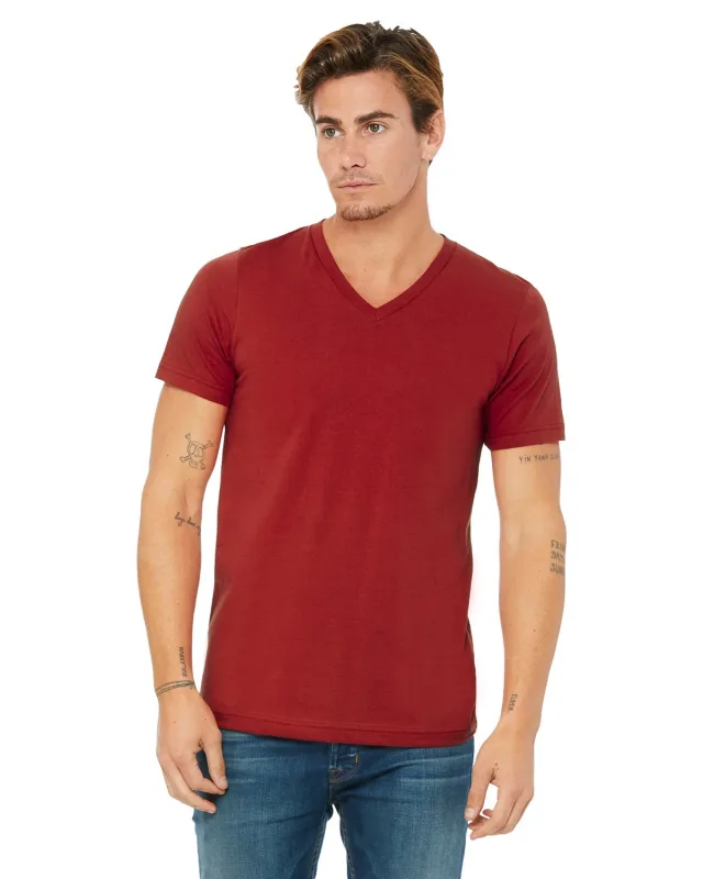 Bella + Canvas Unisex Jersey Short-Sleeve V-Neck T-Shirt — view 29