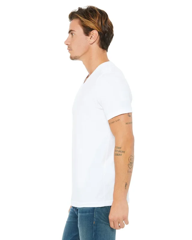 Bella + Canvas Unisex Jersey Short-Sleeve V-Neck T-Shirt — view 3