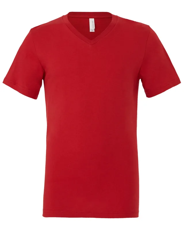 Bella + Canvas Unisex Jersey Short-Sleeve V-Neck T-Shirt — view 31