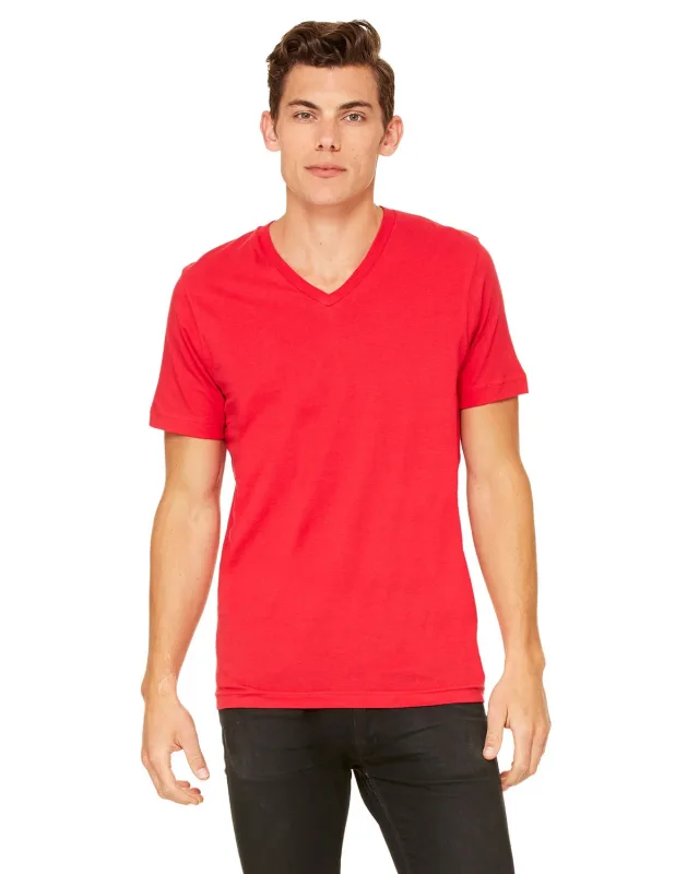 Bella + Canvas Unisex Jersey Short-Sleeve V-Neck T-Shirt — view 8