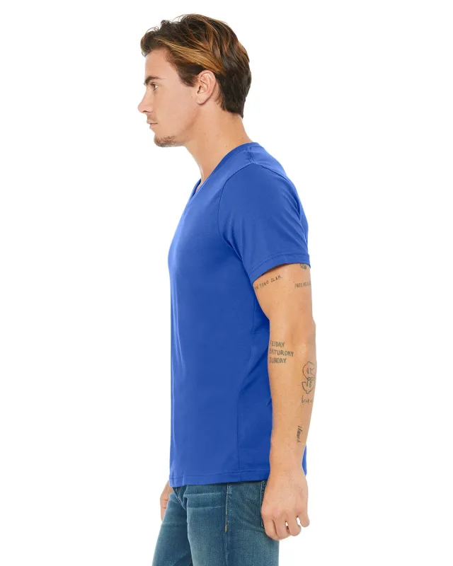 Bella + Canvas Unisex Jersey Short-Sleeve V-Neck T-Shirt — view 80