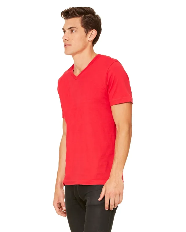 Bella + Canvas Unisex Jersey Short-Sleeve V-Neck T-Shirt — view 9