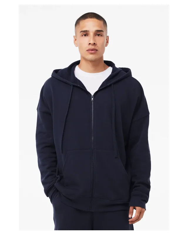 Bella + Canvas Unisex Sponge Fleece DTM Full-Zip Hooded Sweatshirt — view 11