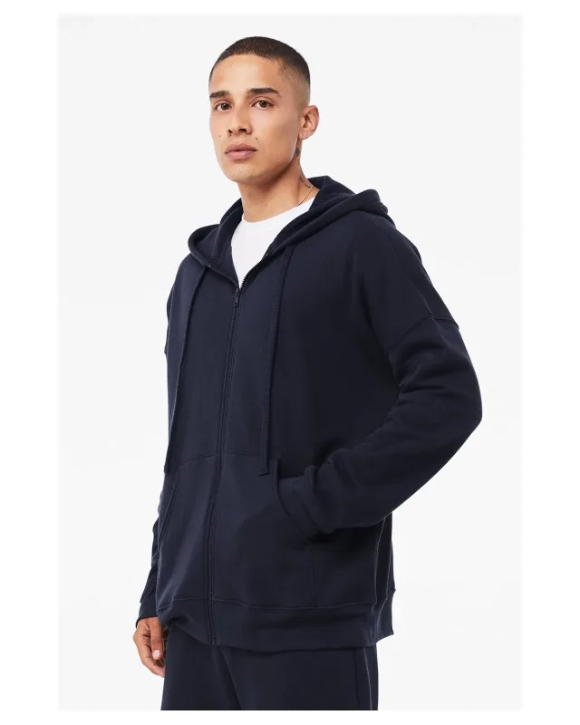 Bella + Canvas Unisex Sponge Fleece DTM Full-Zip Hooded Sweatshirt — view 12