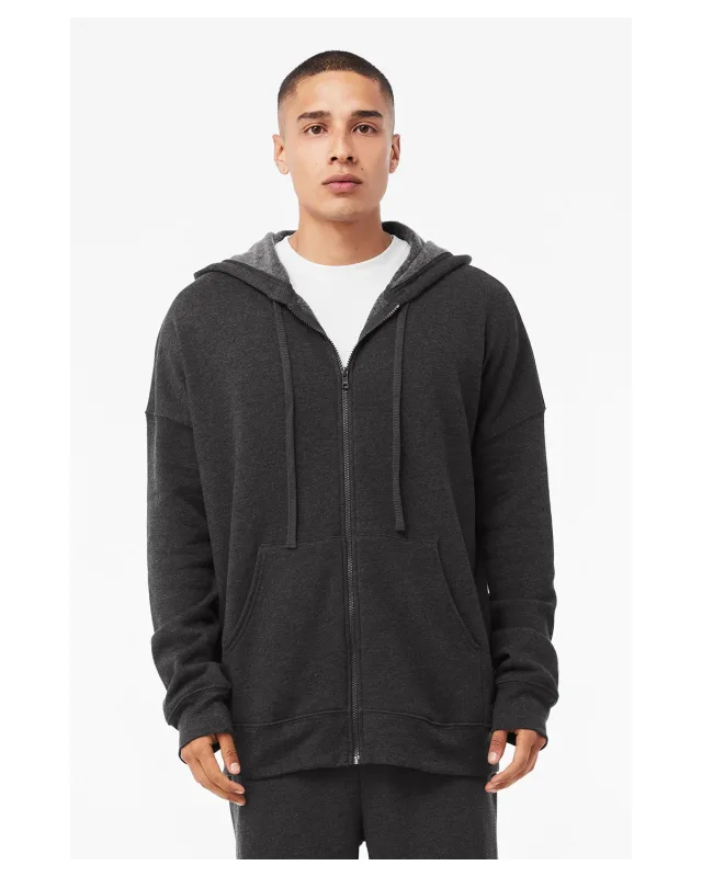 Bella + Canvas Unisex Sponge Fleece DTM Full-Zip Hooded Sweatshirt — view 14