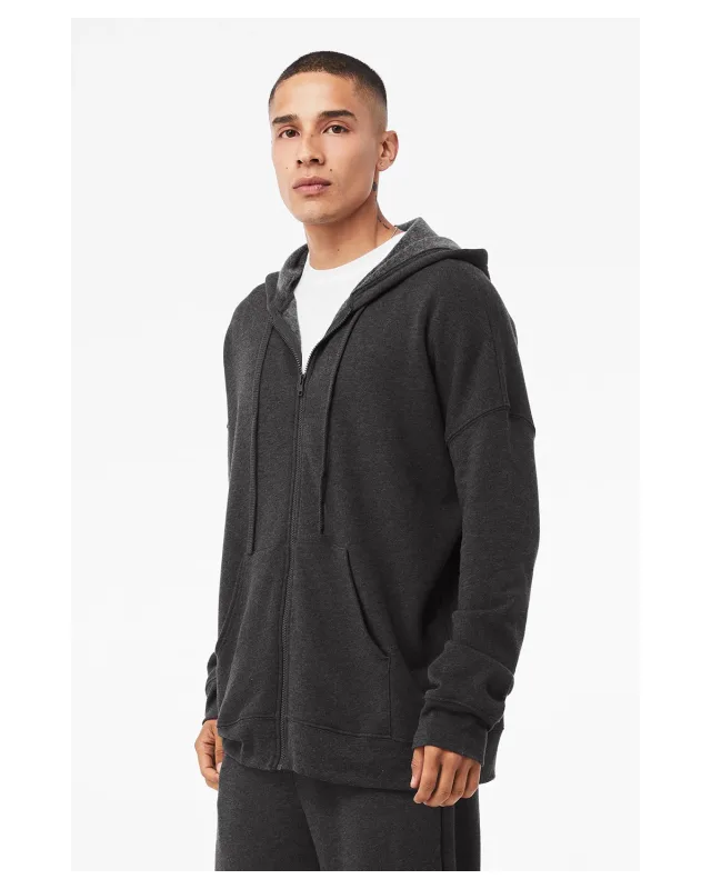 Bella + Canvas Unisex Sponge Fleece DTM Full-Zip Hooded Sweatshirt — view 15