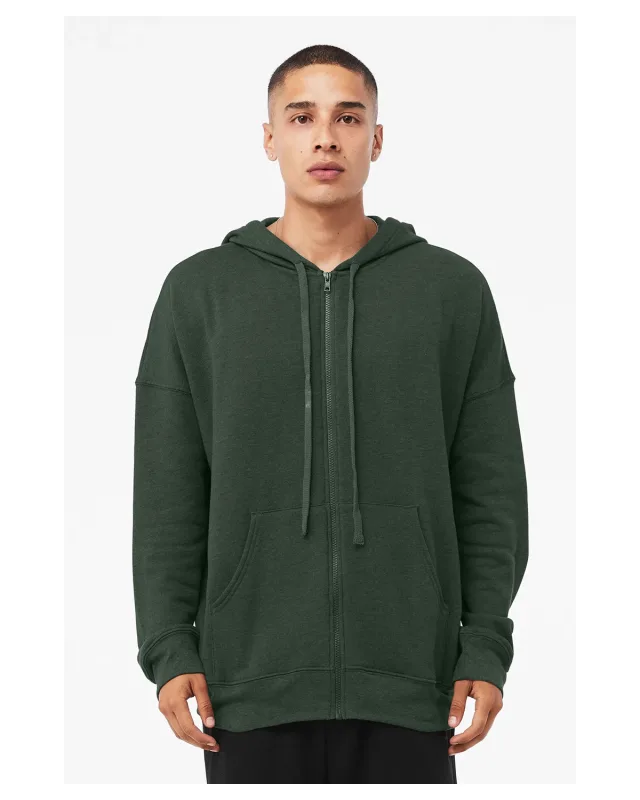 Bella + Canvas Unisex Sponge Fleece DTM Full-Zip Hooded Sweatshirt — view 17