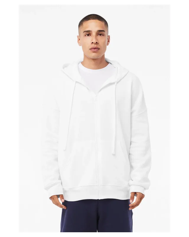 Bella + Canvas Unisex Sponge Fleece DTM Full-Zip Hooded Sweatshirt — view 2
