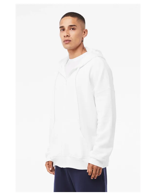Bella + Canvas Unisex Sponge Fleece DTM Full-Zip Hooded Sweatshirt — view 3