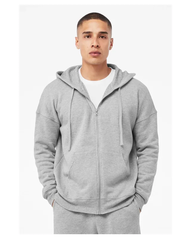 Bella + Canvas Unisex Sponge Fleece DTM Full-Zip Hooded Sweatshirt — view 5