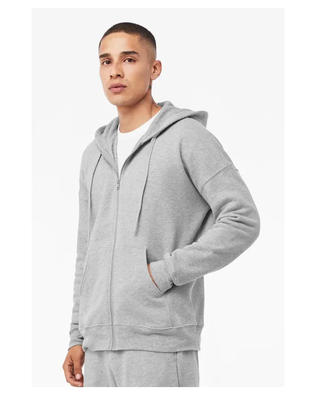 Bella + Canvas Unisex Sponge Fleece DTM Full-Zip Hooded Sweatshirt — view 6