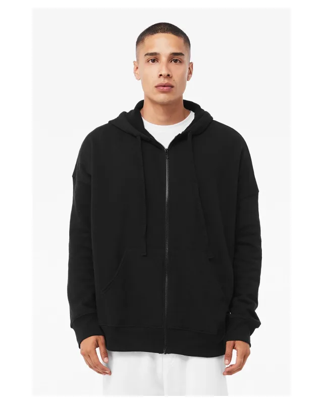 Bella + Canvas Unisex Sponge Fleece DTM Full-Zip Hooded Sweatshirt — view 8